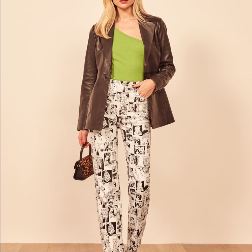 Reformation Newsprint Jean